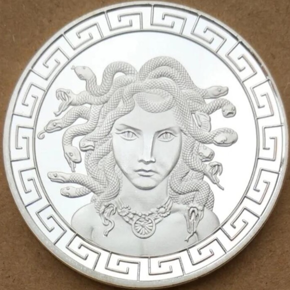 Owl & Medusa Silver coin. - Picture 2 of 9